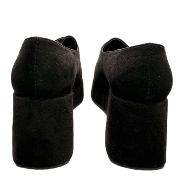 Dolls Kill | Black Library Luxe Platform Shoes with Silver Buckle NIB - Picture 5 of 15